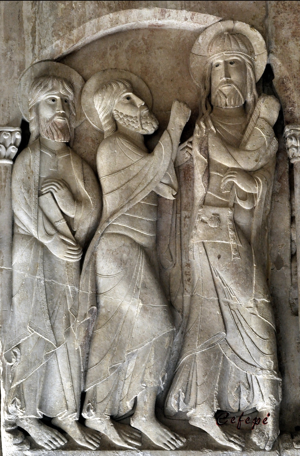 Relief van SIlos Emmaüsgangers